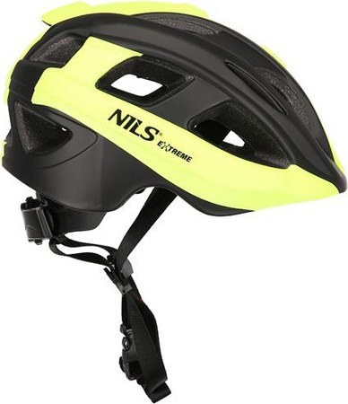 Kask dziecięcy rowerowy na rolki deskorolkę Nils Extreme MTV35J limonkowy rozmiar S (48-53CM)