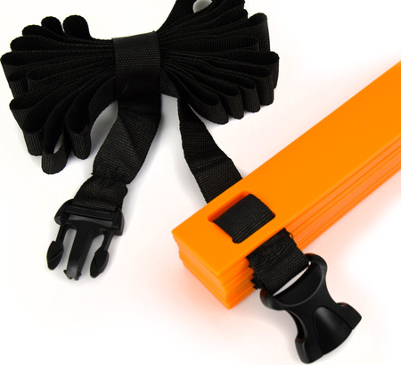 Drabinka treningowa gimnastyczna 10 szczebli SMJ sport DT10-4M-O pomarańczowa 4m