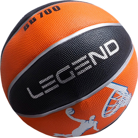 Piłka do koszykówki koszykowa Legend Trening BB700 Cellular pomarańczowo-czarna