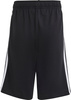 Spodenki dla dzieci adidas Essentials 3-Stripes Knit czarne HY4714