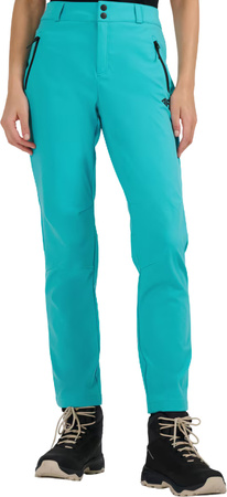 Spodnie trekkingowe damskie 4F softshell FNK F0988 zielone 4FWAW25TFTRF0988 48S