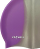 Czepek pływacki silikonowy Crowell Multi Flame fioletowo-srebrny kol.15