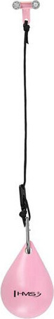 Zestaw hula hop HMS HHW11 różowe z wypustkami i obciążnikiem pas wyszczuplający HMS BR163 czarny