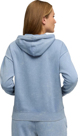 Bluza damska z kapturem kangurka Puma ESS Elevated Relaxed Wash Hoodie niebieska 688103 34