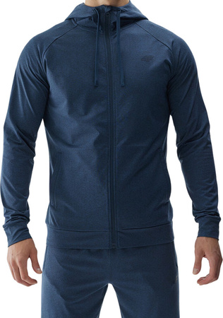 Bluza męska 4F M404 granat melanż 4FWAW24TFSWM404 31M