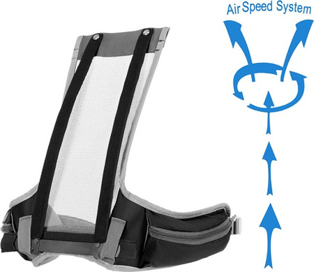 Plecak turystyczny trekkingowy górski czarny caver 18l Nils camp NC1950