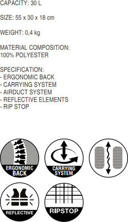 Plecak turystyczny Maro 30 czarny 30L