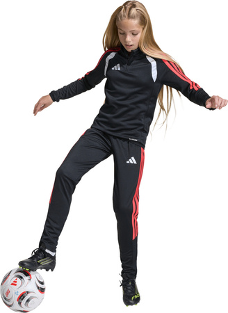 Spodnie dla dzieci adidas Tiro 26 League Slim czarno-czerwone JY7115