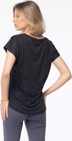 Damska koszulka z krótkim rękawem Hi-tec Lady Hine czarna rozmiar XL