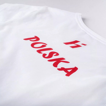Damska koszulka bluzka z krótkim rękawem bawełniana Huari Poland Fan rozmiar M