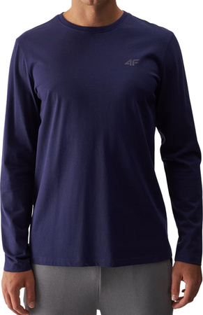 Koszulka męska Longsleeve 4F M375 granatowa 4FWMM00TLONM375 31S