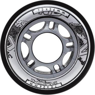 Kółka Nils Extreme PU 72x24 82a czarne 4 sztuki