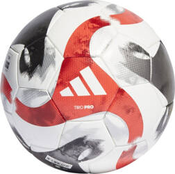 Piłka nożna adidas Tiro Pro biało-szaro-czerwona HT2428