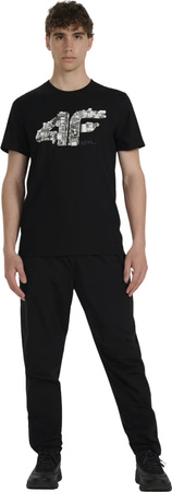 Koszulka męska 4F M3132 czarna 4FWAW25TTSHM3132 20S