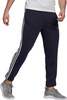 Spodnie męskie adidas Essentials Tapered Elastic Cuff 3 Stripes Pant granatowe GK8830