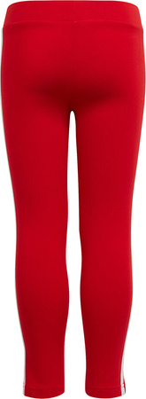 Legginsy dla dzieci adidas Essentials 3-Stripes czerwone HF1898