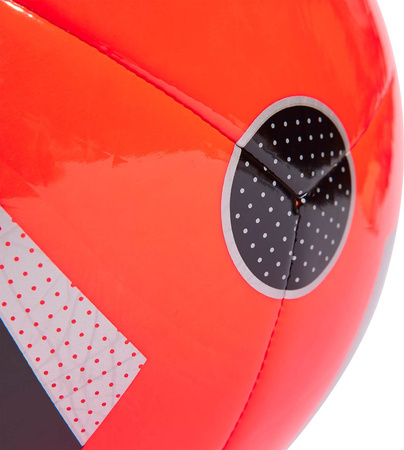 Piłka nożna adidas Euro24 Fussballliebe Club czerwona IN9375