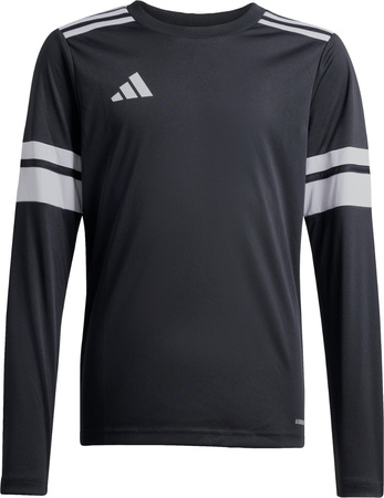 Koszulka dla dzieci adidas Squadra 25 Long Sleeve Jersey czarno-biała JJ0047