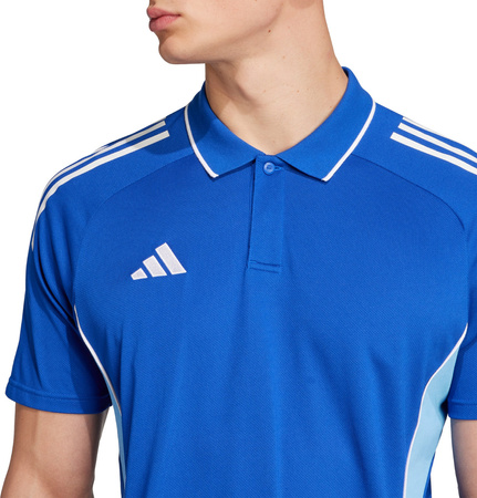 Koszulka męska adidas Tiro 25 Competition Polo niebieska JY1803