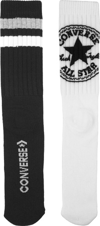Skarpety Converse 2 pak białe, czarne E744A