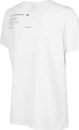 Koszulka damska 4F biała H4Z22 TSD025 10S