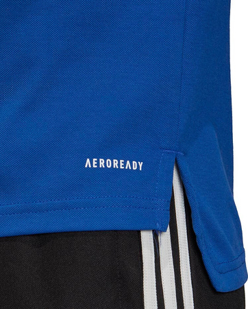 Koszulka męska adidas Condivo 20 Polo niebiesko-biała ED9237