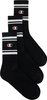 Skarpety Champion Crew 3 pary czarne U20081 KK001
