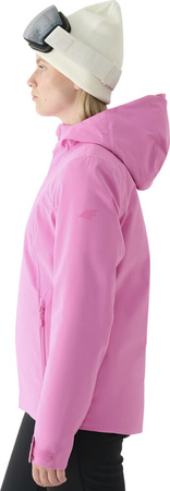 Kurtka narciarska damska 4F F572 różowa 4FWAW24TTJAF572 55S