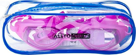 Okularki pływackie basenowe Alltoswim Hoste różowe