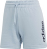 Spodenki damskie adidas Essentials Linear French Terry błękitne IL3355