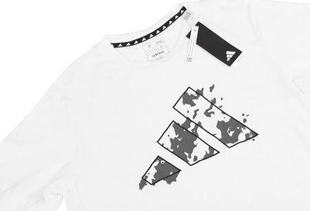 Koszulka męska adidas Train Essentials Seasonal Training Graphic biała IJ9603