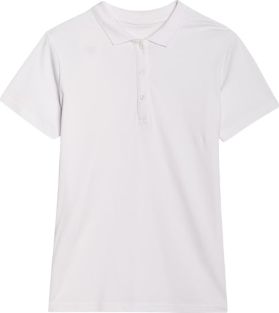 Koszulka damska polo 4F F514 biała 4FWMM00TPTSF514 10S