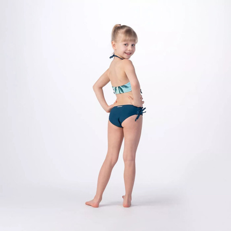 Dziecięcy strój kostium kąpielowy dwuczęściowy Aquawave Hali Kids palms print rozmiar 128