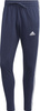 Spodnie męskie adidas Essentials Single Jersey Tapered Open Hem 3-Stripes granatowe IC0045