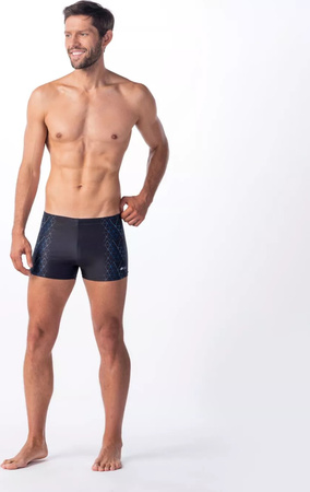 Męskie bokserki kąpielowe Aquawave ADIS black triangle print rozmiar L