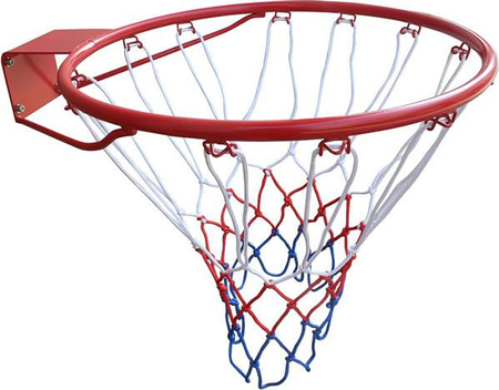 Obręcz do kosza z siatką 45 cm Enero czerwona 1053639