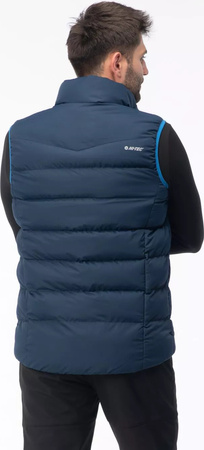 Męska kamizelka bezrękawnik puchowy pikowany Hi-Tec Sanis granatowy rozmiar XXXL