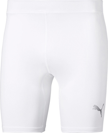 Spodenki termoaktywne męskie Puma LIGA Baselayer Short Tight białe 655924 04