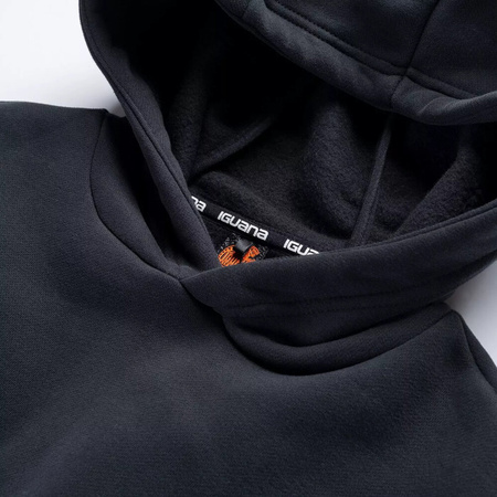 Damska bluza bawełniana z kapturem krótka typu crop Iguana Pirmo W rozmiar L