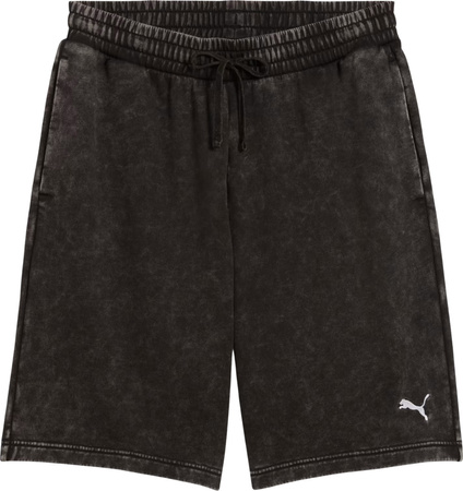 Spodenki męskie Puma Ess Elevated Relaxed Wash czarno-szare 688052 01
