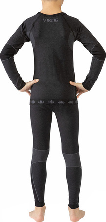 Bielizna termoaktywna dla dzieci Viking Riko czarna 500-14-3030-09