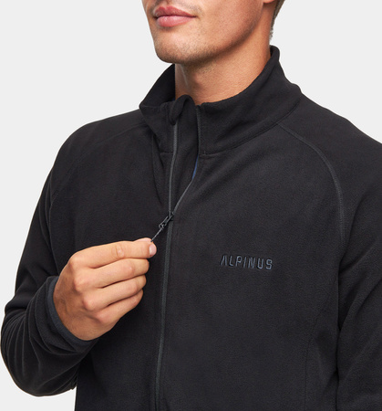 Bluza polarowa męska Alpinus Kerkis full zipper czarna, Tactical MK18884