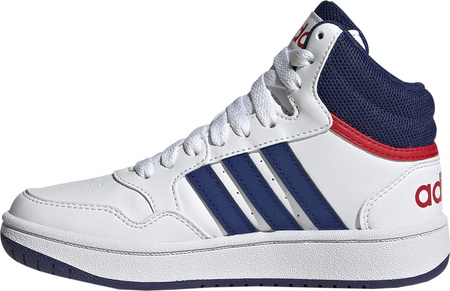 Buty dziecięce adidas Hoops Mid biało-niebieskie GZ9647