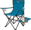 Krzesło fotel turystyczne plażowe składane Nils Camp NC3301 niebiesko-szare