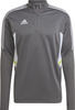 Bluza męska adidas Condivo 22 Training 1/2 zip szaro-biała HD2312