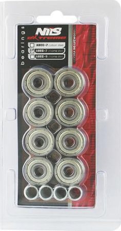 Łożyska ABEC-7 chrome Nils Extreme 8 sztuk