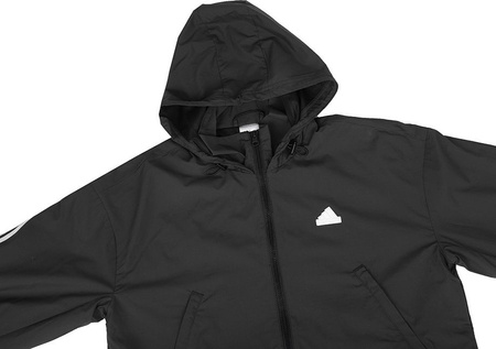 Kurtka damska adidas FI 3S WND WB szara IS3660