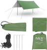 Trap namiot płachta kempingowa survival wodoodporna Nils Camp NC17107 zielona 300X300 CM