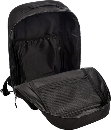 Plecak sportowy szkolny miejski kabinowy Meteor Hermod 20 l Verdant czarno-zielony 16878