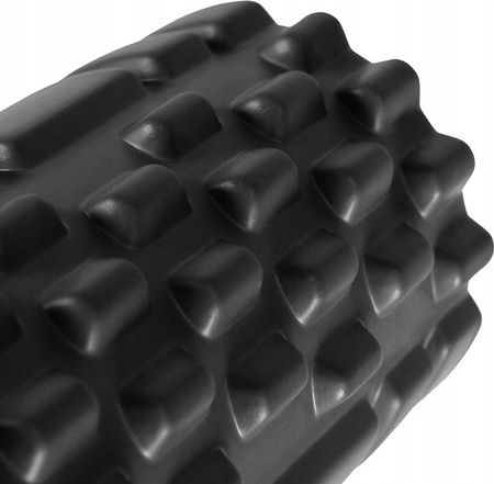 Wałek roller do masażu ćwiczeń fitness HMS FS102 black 45 cm